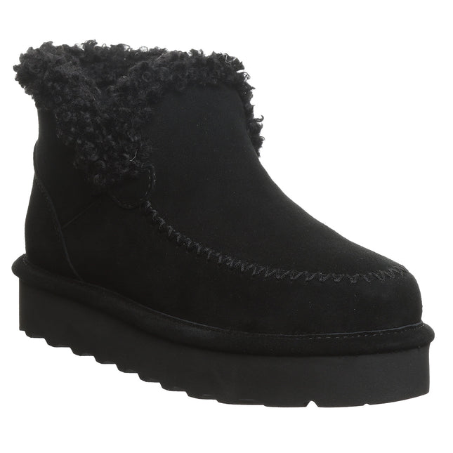 Bearpaw Women's Maeve Platform Lo Boot - Black - front view