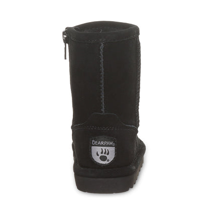 Bearpaw Toddler Elle Zipper Boot - Black - outsole view