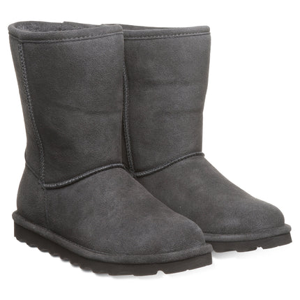 Bearpaw Women's Elle Short Boot - Graphite - detail close-up