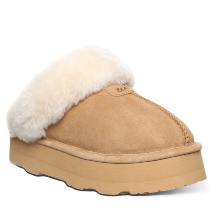 Bearpaw Women's Retro Loki Slipper - Iced Coffee Solid - front view