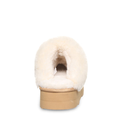 Bearpaw Women's Retro Loki Slipper - Iced Coffee Solid - outsole view