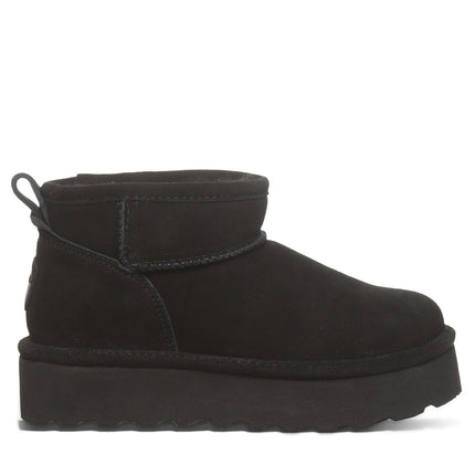 Bearpaw Women's Retro Shorty Boot - Black/Black - angle view