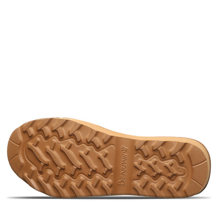 Bearpaw Women's Prominence Faux Leather Sandal in Brown - back view