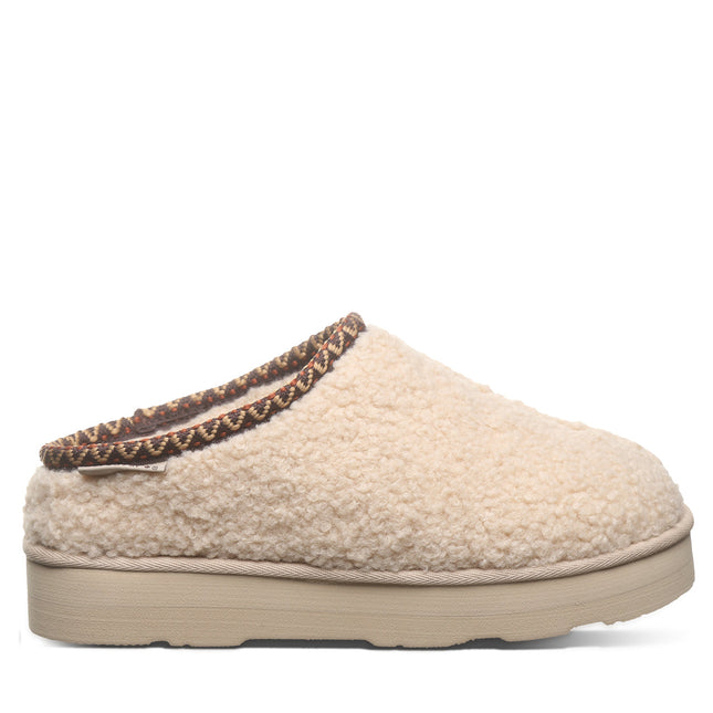Bearpaw Women's Snuggle Martis Slipper - Oat - angle view