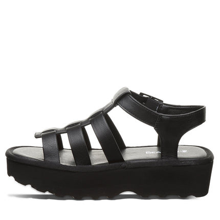 Bearpaw Women's High Seas Sandal in Black - side view