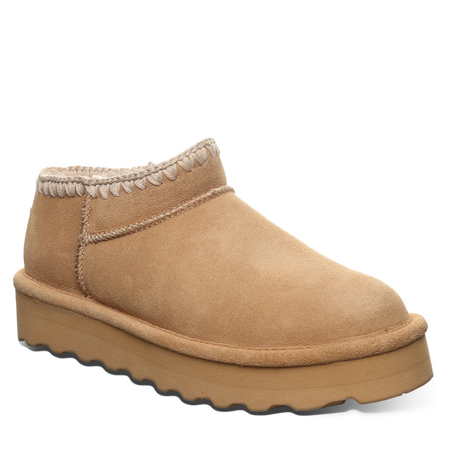 Bearpaw Women's Lyanna Platform Lo Boot in Iced Coffee - front view