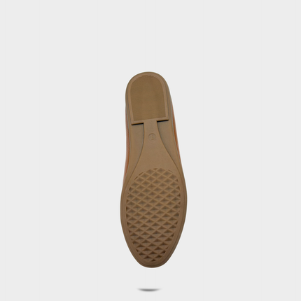 Aerosoles Bernice tan faux pebbled leather women's shoe, outsole view