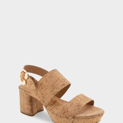 Aerosoles Comfortable Women's Platform Sandals in Natural Cork
