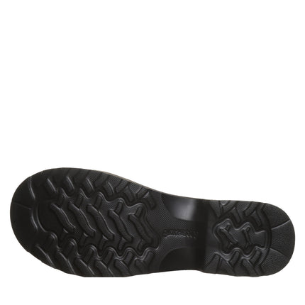 Bottom view of the BEARPAW Frances Sandal highlighting the durable blown rubber outsole for lightweight traction.